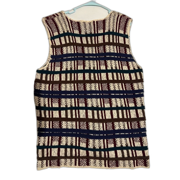 Striped Knit Vest with Button Details - Picture 5 of 5